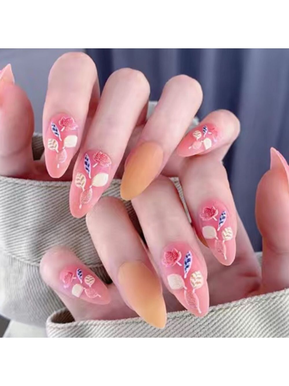 3D Peachy - Nail Junkie - full artificial nail set